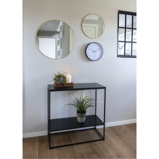 Konsola z półką Vita 80x36cm czarna House Nordic