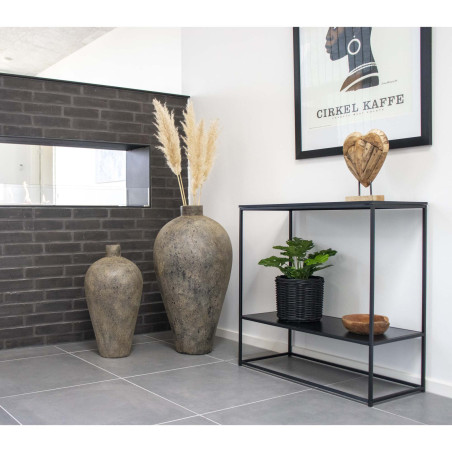 Konsola z półką Vita 80x36cm czarna House Nordic