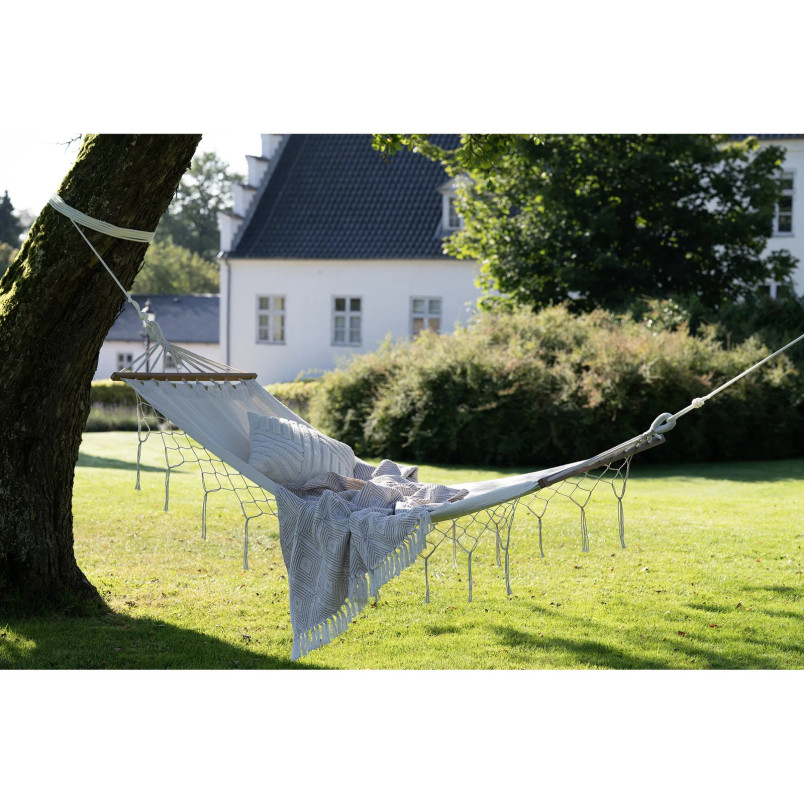 Hamak boho Edessa 80x200 cm biały | Decolab24.pl