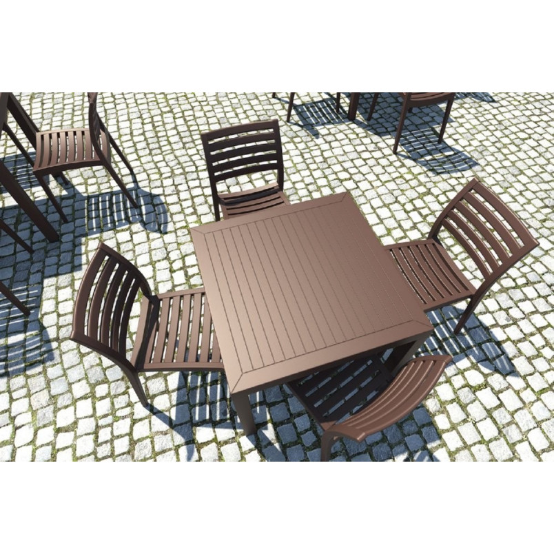 Stół Ogrodowy Siesta Ares 80x80 Brązowy - Trwałość i Styl