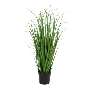 Sztuczna trawa w czarnej donicy 68cm House Nordic