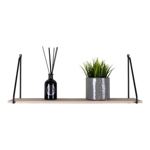 Półka wisząca loft Arnhem 65x17cm odcień drewna / czarny House Nordic