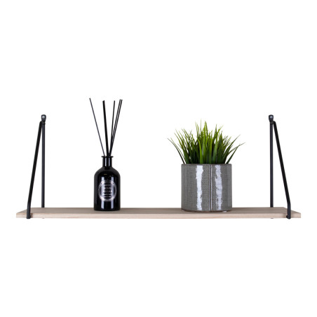 Półka wisząca loft Arnhem 65x17cm odcień drewna / czarny House Nordic