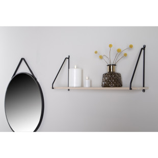 Półka wisząca loft Arnhem 65x17cm odcień drewna / czarny House Nordic