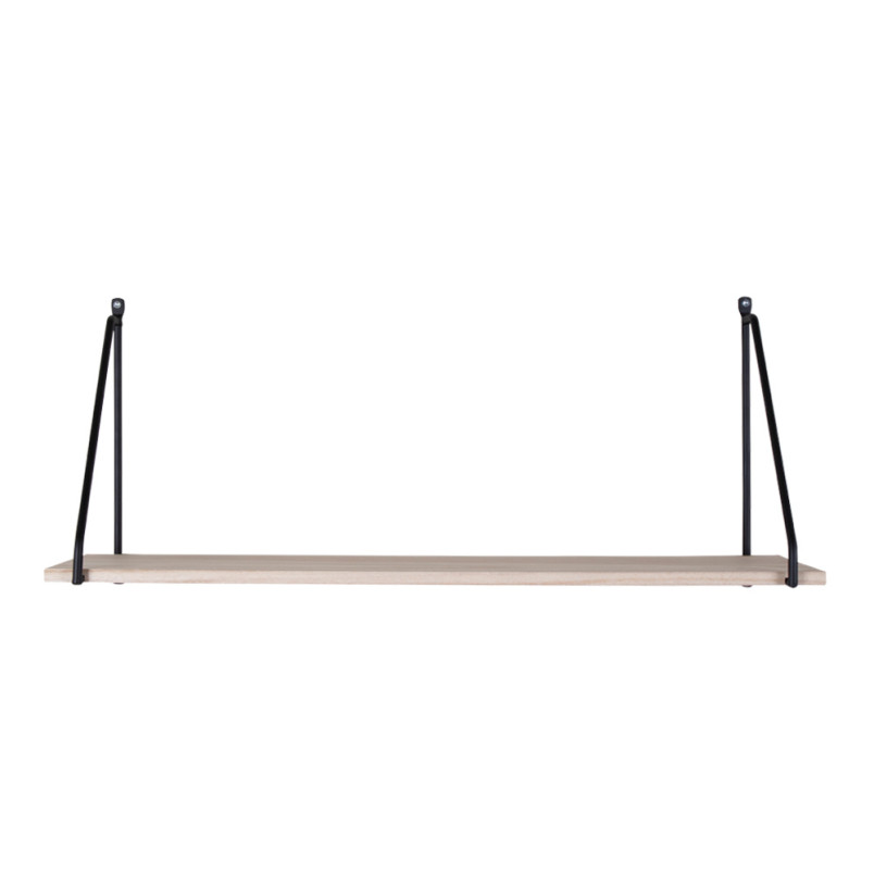 Półka wisząca loft Arnhem 65x17cm odcień drewna / czarny House Nordic