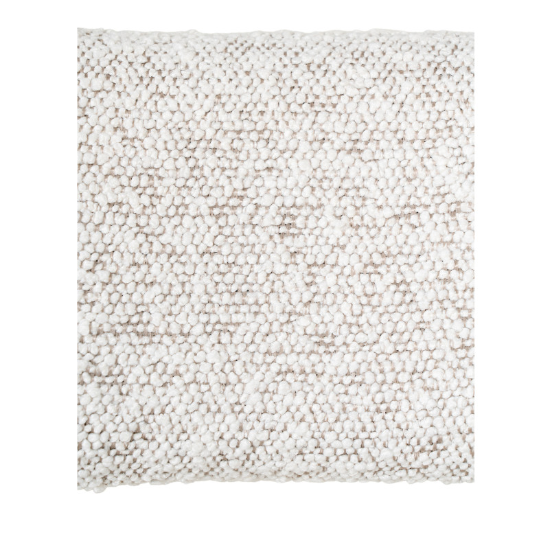 Krzesło barowe tapicerowane Badalona 65cm tkania boucle biały /czarny House Nordic