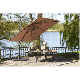 Duży parasol ogrodowy Baza 295x295cm piaskowy House Nordic