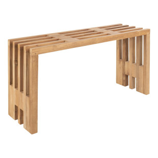 Ławka z drewna tekowego Benidorm 90x30cm House Nordic