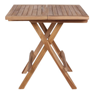 Stolik pomocniczy z drewna tekowego Bilbao 50x50cm House Nordic