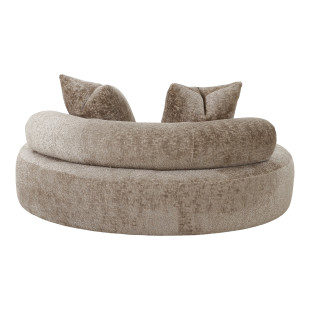 Leżanka - sofa okrągła Cairo 160cm ciemny beż House Nordic