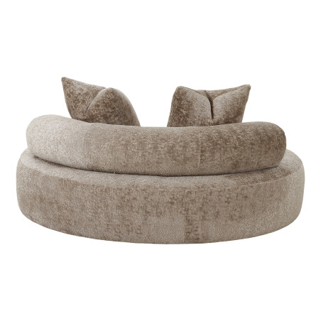 Leżanka - sofa okrągła Cairo 160cm ciemny beż House Nordic