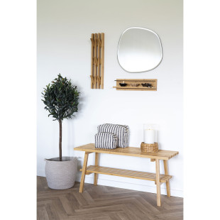 Półka ścienna bambusowa Ember 45x10x12cm House Nordic
