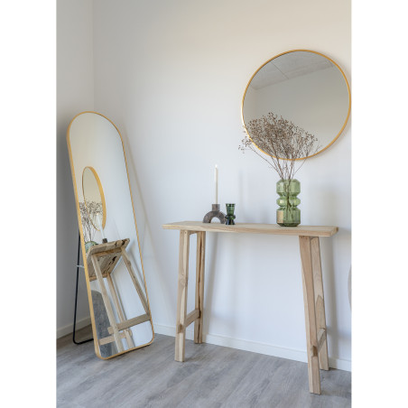 Konsola z drewna tekowego Girona 90x30cm House Nordic