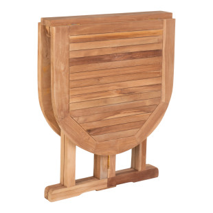 Stół składany z drewna tekowego Huelva 120x60cm House Nordic