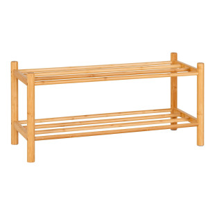 Półka na buty dwupoziomowa bambusowa Manaus 70cm House Nordic