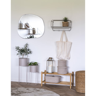 Półka na buty dwupoziomowa bambusowa Manaus 70cm House Nordic