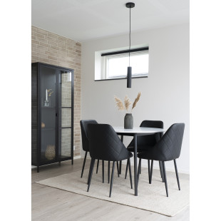 Lampa wisząca tuba Paris 6cm czarna House Nordic