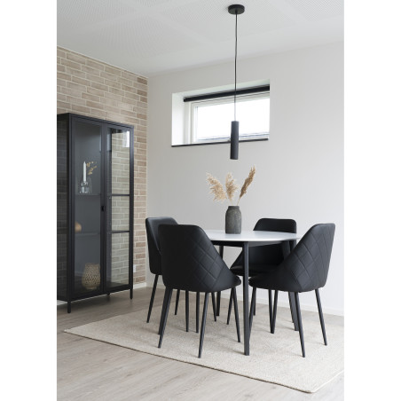 Lampa wisząca tuba Paris 6cm czarna House Nordic