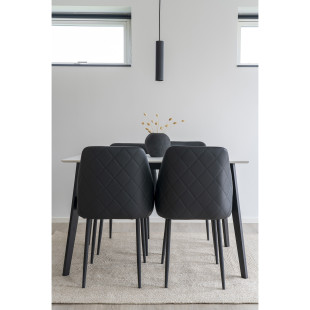 Lampa wisząca tuba Paris 6cm czarna House Nordic