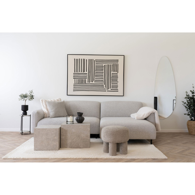 Narożnik - sofa tapicerowana prawa Salvador 265cm jasny szary House Nordic