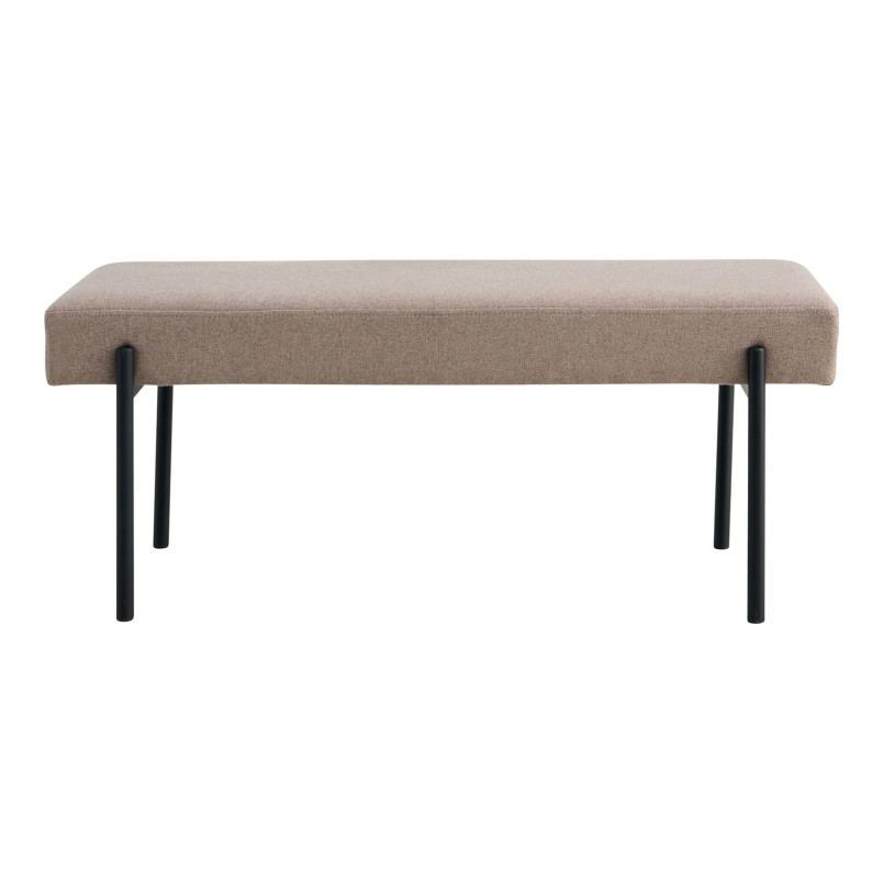 Ławka tapicerowana Swindon 100x36cm beż / czarny House Nordic