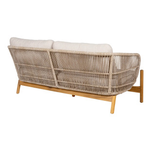 Sofa ogrodowa z poduszkami Terracina 175cm akacja / beżowy House Nordic