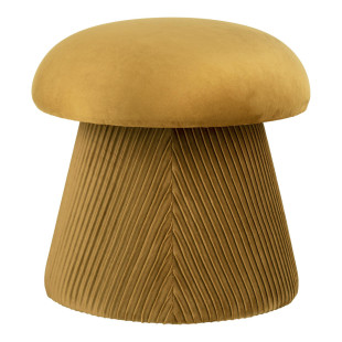 Pufa welurowa - grzybek Hampton 39cm żółta House Nordic