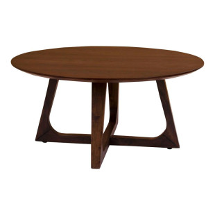 Stolik okrągły fornirowany Hellerup 75cm orzech House Nordic