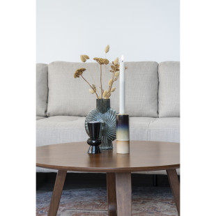 Stolik okrągły fornirowany Hellerup 75cm orzech House Nordic
