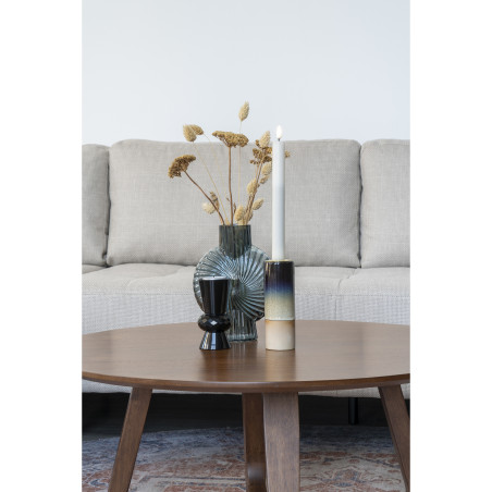 Stolik okrągły fornirowany Hellerup 75cm orzech House Nordic