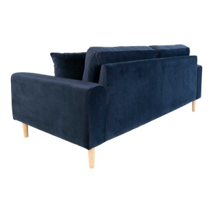 Sofa tapicerowana na nóżkach Lido 2,5-osobowa granatowy / nogi naturalne House Nordic