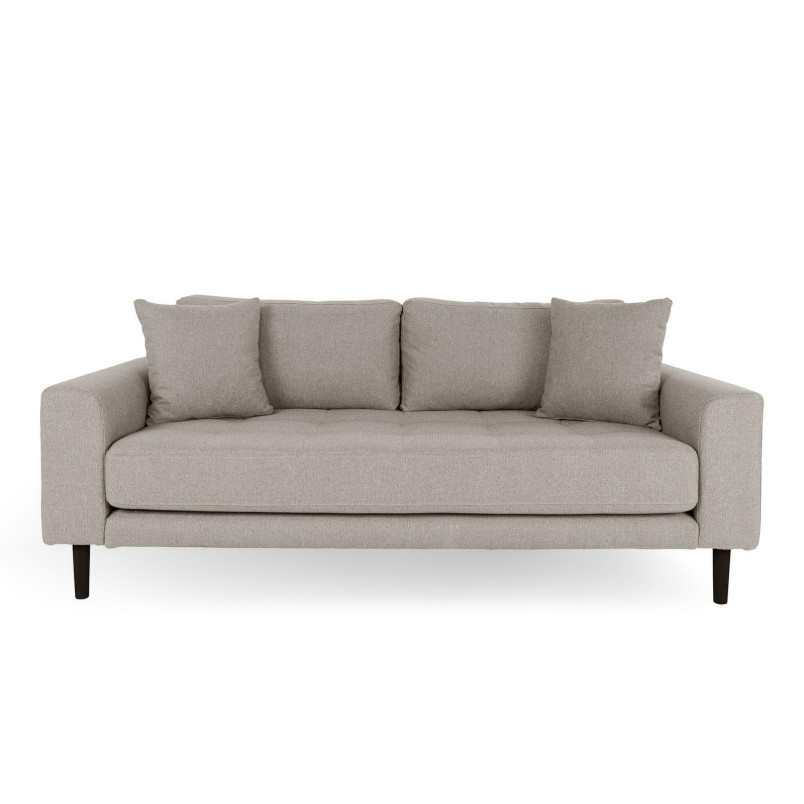 Sofa tapicerowana na nóżkach Lido 2,5-osobowa ciemny beż / nogi czarne House Nordic