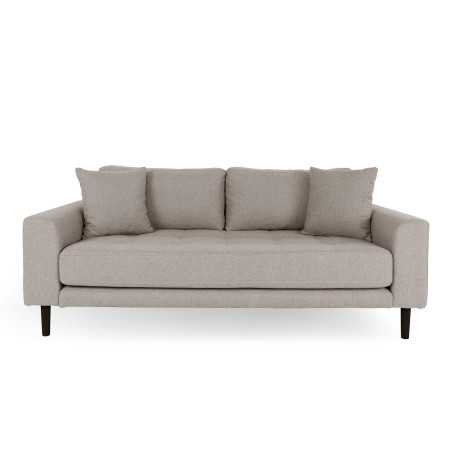 Sofa tapicerowana na nóżkach Lido 2,5-osobowa ciemny beż / nogi czarne House Nordic