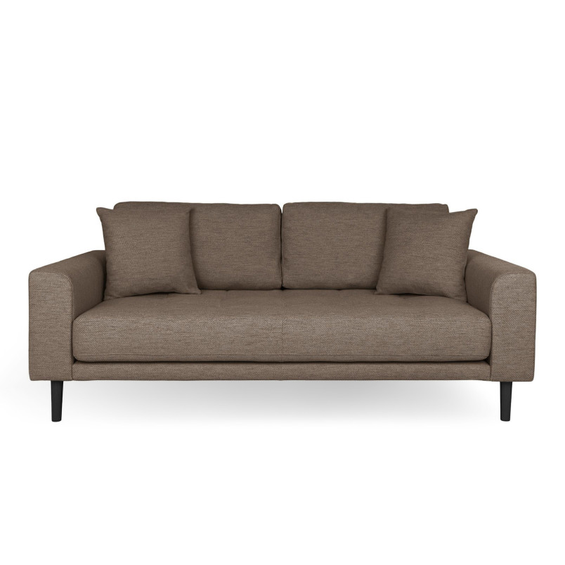 Sofa tapicerowana na nóżkach Lido 2,5-osobowa brązowy / nogi czarne House Nordic