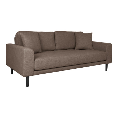 Sofa tapicerowana na nóżkach Lido 2,5-osobowa brązowy / nogi czarne House Nordic