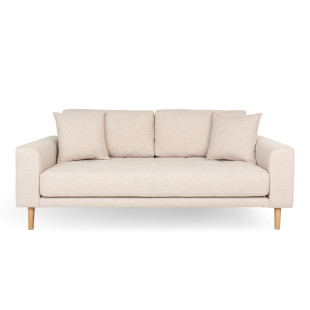 Sofa tapicerowana na nóżkach Lido 2,5-osobowa piaskowy / nogi naturalne House Nordic