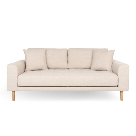Sofa tapicerowana na nóżkach Lido 2,5-osobowa piaskowy / nogi naturalne House Nordic