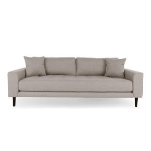 Sofa tapicerowana na nóżkach Lido 3-osobowa ciemny beż / nogi czarne House Nordic