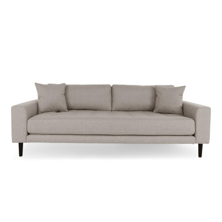 Sofa tapicerowana na nóżkach Lido 3-osobowa ciemny beż / nogi czarne House Nordic