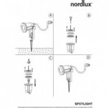 Lampa Ogrodowa Spotlight Nordlux Czarna - Oświetlenie Ogrodu