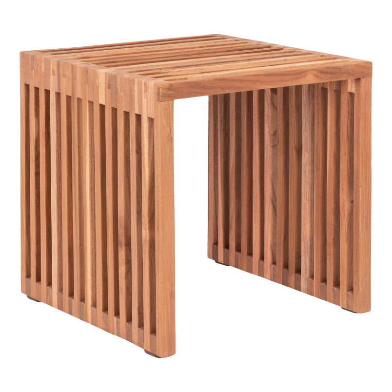 Stolik kwadratowy z drewna tekowego Pego 40x40cm House Nordic