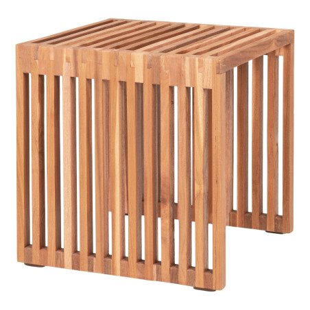 Stolik kwadratowy z drewna tekowego Pego 40x40cm House Nordic