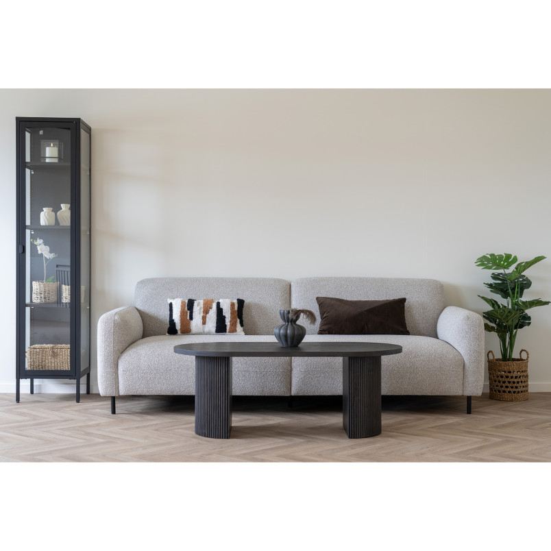 Sofa tapicerowana na nóżkach Salvador 228cm jasny szary House Nordic