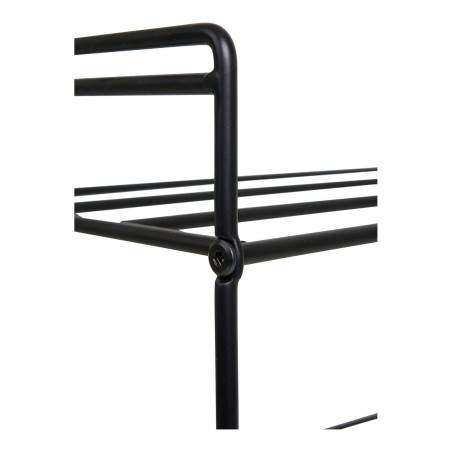 Półka metalowa na buty - 3 poziomy Swansea 60x49,5x25cm czarna House Nordic