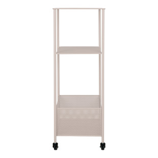 Regał metalowy na kółkach Torres 106x35x35cm beżowy House Nordic