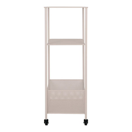 Regał metalowy na kółkach Torres 106x35x35cm beżowy House Nordic