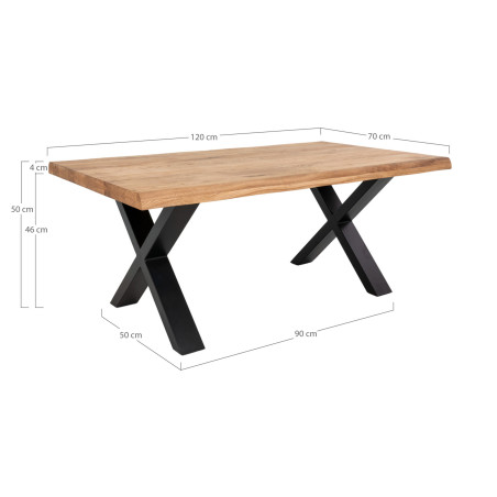 Stolik kawowy drewniany Toulon 70x120cm dąb olejowany House Nordic