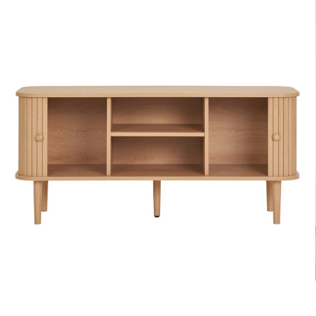 Szafka rtv na nóżkach Nikko 113x40cm sosna naturalna House Nordic