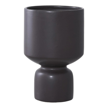 Doniczka / osłonka ceramiczna Kielich 23,5cm czarna House Nordic