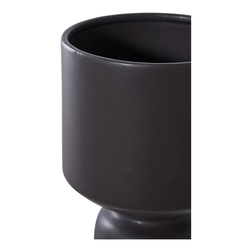 Doniczka / osłonka ceramiczna Kielich 23,5cm czarna House Nordic